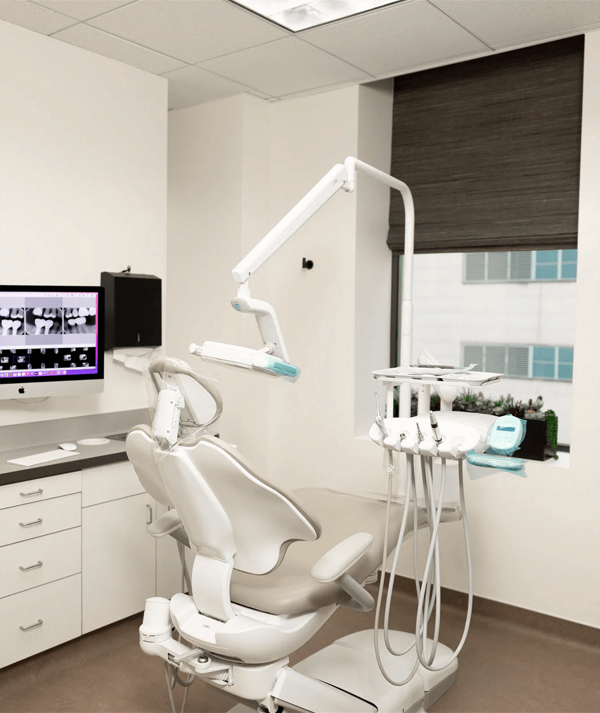 Modern treatment rooms equipped with advanced dental technology