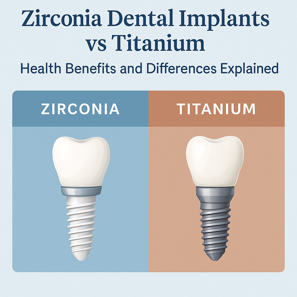 Zirconia Implants vs. Titanium: Health Benefits and Differences Explained